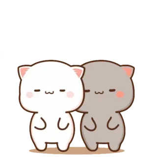 ☺ kucing, imut, stiker, menggemaskan, kartun, kawaii telegram sticker