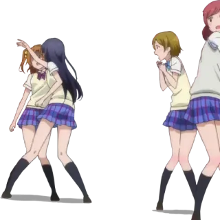 💥 Anime, Garotas da escola, Personagens, Animação, Estudantes telegram sticker