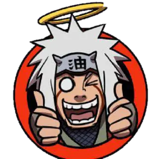 😂 Jiraiya Naruto 油 Anime, Naruto, Jiraiya, Kreskówka, Manga, Naklejka telegram sticker