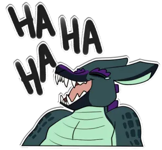 😂 HA HA HA HA laughing, dragon, cartoon, humor, funny, comedy telegram sticker