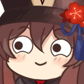 🌸 Hu Tao Genshin Impact Anime, Gioco, Waifu, Divertente, Meme telegram sticker