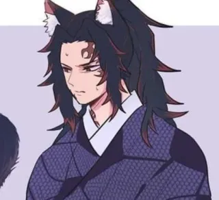 🀄️ Kokushibo Demon Slayer 애니메이션, 귀멸의 칼날, 코쿠시보, 상현 1, 팬아트 whatsapp sticker