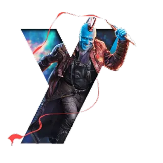💚 Yondu Udonta Guardians of the Galaxy Yondu, Guardians of the Galaxy, Marvel, Superheld, Weltraum, Pfeil telegram sticker