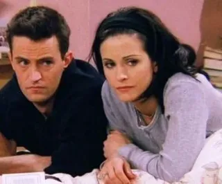 🐚 Chandler Bing Friends série télé, sitcom, comédie, années 90, Friends, Monica Geller telegram sticker