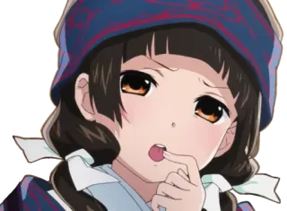 🐻 anime girl, cartoon, cute, girl, anime, character, expression telegram sticker