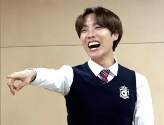 👈 J-Hope Джей-Хоуп, BTS, K-Pop, певец, артист, танцор, южнокорейский whatsapp sticker