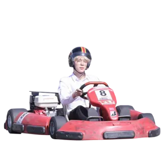 🏎 Kartrennen, Go-Kart, Rennen, Motorsport, Person, Helm, Fahren, Fahrzeug telegram sticker