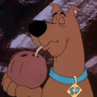 🥤 Scooby-Doo dog, cartoon, drinking, scooby-doo, animated, character telegram sticker