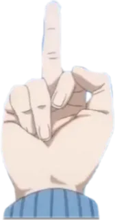 🖕 dedo corazón, gesto ofensivo, mano, dedo telegram sticker