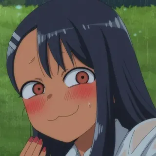 🙂 Nagatoro Don't Toy with Me, Miss Nagatoro anime, nagatoro, miss nagatoro, meme, cartoon, cute, character telegram sticker