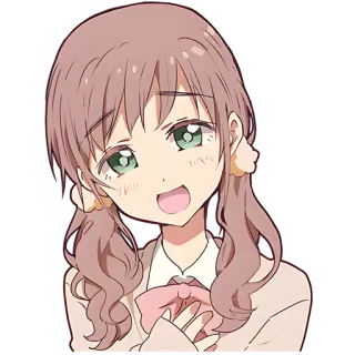 🤗 อนิเมะ, ผู้หญิง, น่ารัก, การ์ตูน, ตัวละคร, สติกเกอร์ telegram sticker