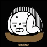 ✨ @susulnut Hund, Cartoon, Tier, süß, schläfrig whatsapp sticker