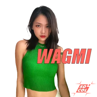 ☺️ WAGMI Sticker, WAGMI, Slang, Slang di internet, Successo, Motivazione telegram sticker
