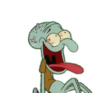 🤣 Squidward SpongeBob SquarePants thaddäus, spongebob, cartoon, nickelodeon, lustig, lachen whatsapp sticker