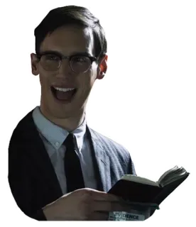 😄 Riddler Gotham Риддлер, Готэм, Персонаж, Суперзлодей, DC Comics, Очки, Злодей telegram sticker