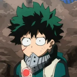 🔥 Izuku Midoriya My Hero Academia Anime, My Hero Academia, Izuku Midoriya, Deku, Shonen, Héroe, Dibujo animado whatsapp sticker