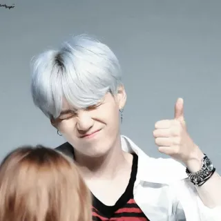 ☁️ Suga kpop, いいね, 男性, 歌手, アイドル, 韓国, 音楽 telegram sticker