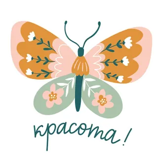 😍 красота! motyl, kwiat, kwiatowy, słodki, owad, natura, piękno telegram sticker