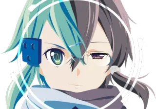 👥 Sinon Sword Art Online anime, character, sinon, sao, sword art online telegram sticker
