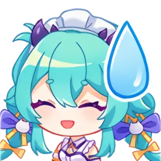 😅 アニメ, 漫画, かわいい, メイド, ちび, カワイイ, ステッカー telegram sticker