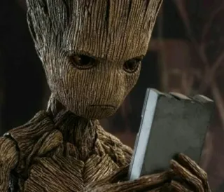 🌴 Groot Guardians of the Galaxy groot, marvel, vệ binh dải ngân hà, cây, nhân vật telegram sticker