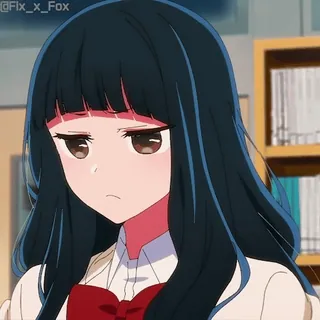 😕 アニメガール, 制服, 可愛い, 女の子, アニメ, マンガ telegram sticker