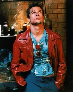 🧼 Tyler Durden Fight Club pelea, club, brad pitt, película, violencia telegram sticker