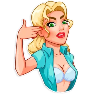 🔫 woman, cartoon, suicide, violence, gesture telegram sticker