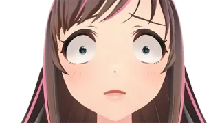 😳 Kizuna AI Anime, Youtuber Virtual, Kizuna Ai, Chocado, Garota Anime, VTuber, Preocupado whatsapp sticker