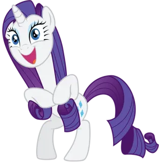😃 Rarity My Little Pony Мультфильм, Пони, Лошадь, My Little Pony, Рарити telegram sticker