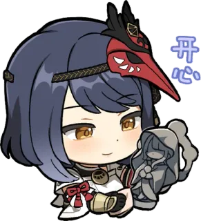 🎭 开心 Anime, Chibi, Charakter, Sticker, Süß whatsapp sticker