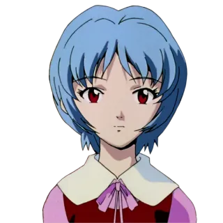 🔞 Rei Ayanami Neon Genesis Evangelion Anime, Personagem, Rei Ayanami, Evangelion whatsapp sticker