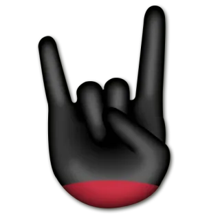 🤘 rock, hand, gesture, metal telegram sticker
