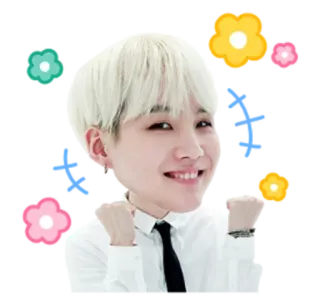 👏 k-pop, idol, cantante, min yoongi, suga, corea telegram sticker