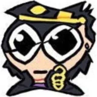 😱 Jotaro Kujo JoJo's Bizarre Adventure jotaro kujo, anime, manga, jojo's bizarre adventure, charakter, aufkleber, fanart telegram sticker