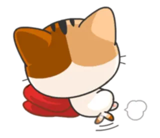 🛌 cat, animal, cute, cartoon telegram sticker