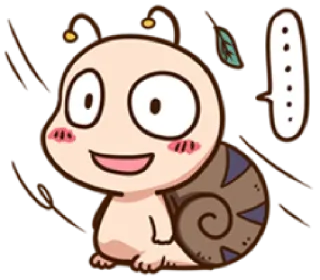 😐 Cartoon, Schnecke, Niedlich, Tier telegram sticker