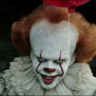 🤡 Pennywise It payaso, terror, miedo, película, malvado, Pennywise telegram sticker
