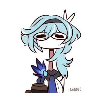 🐾 -SHYRUD Anime, Sticker, Desenho animado, Arte digital, Personagem, Fanart telegram sticker