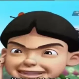 ⛓️ Mei Mei Upin & Ipin Cartoon, Figur, animiert, Mädchen, Humor, Ausdruck telegram sticker
