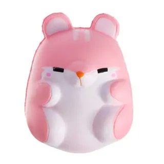 😝 hamster, rose, mignon, animal, dessin animé, kawaii, animal de compagnie telegram sticker
