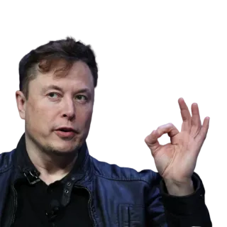 👌 Elon Musk Elon Musk, gesto OK, empresário, tecnologia, celebridade telegram sticker