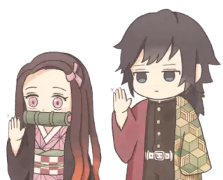 💞 Nezuko Kamado Demon Slayer anime, demon slayer, nezuko, cartoon whatsapp sticker