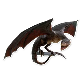 🐲 draak, fantasy, monster, wezen, mythisch whatsapp sticker
