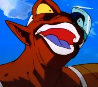 😰 Appule Dragon Ball Z appule, dragon ball z, anime, reaction, meme, funny, cartoon telegram sticker