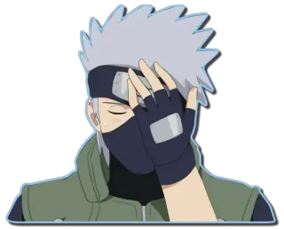 😑 Kakashi Naruto anime, kakashi, naruto, character, ninja telegram sticker