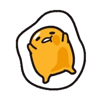 🔞 Gudetama gudetama, leniwe jajko, kawaii, słodkie, kreskówka, Sanrio, jajko telegram sticker
