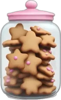 🤩 Kekse, Keksdose, Süßigkeiten, Leckereien, Glas, Dessert, Essen telegram sticker