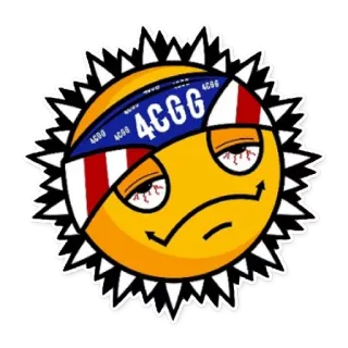🇺🇸 4CGG 태양, 약물, 만화, 스티커, 이모지 telegram sticker
