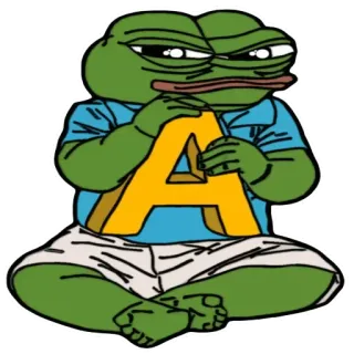 Alphabet with Pepe :: @ppeeppe whatsapp stickers